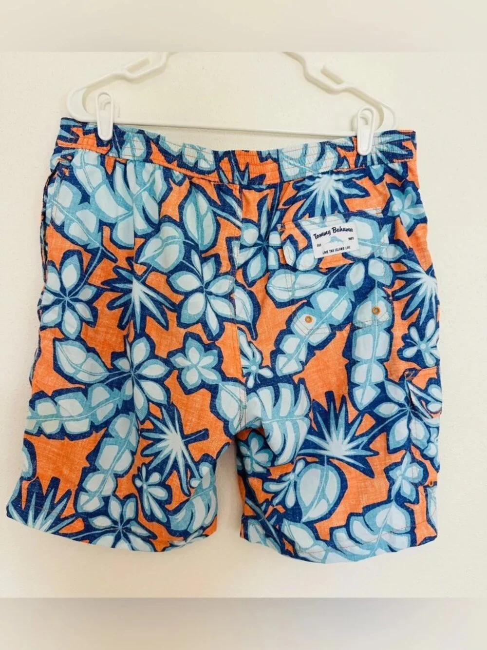 LOT OF 2 Tommy Bahama Mens Swim Trunks Size XL Tropical Leaf Geometric Shorts